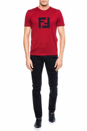 T-shirt with a logo, zdjęcie 2 T-shirt with a logo od Fendi